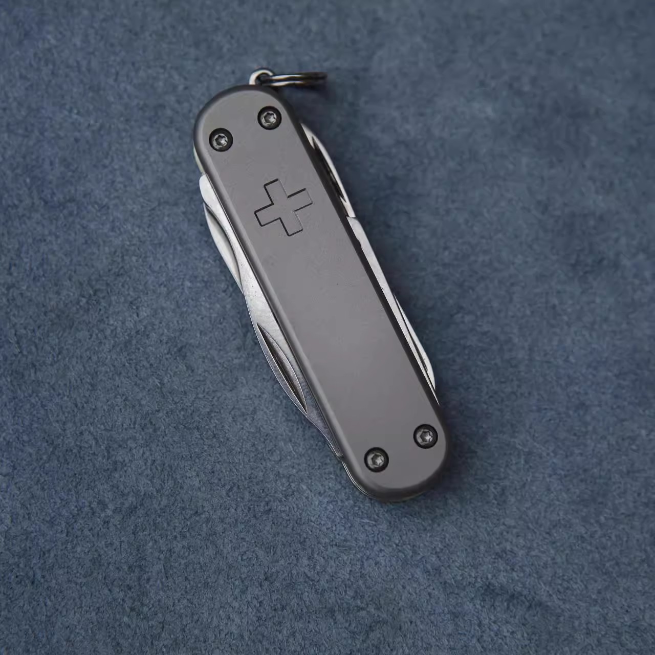 Penn Reel Battle - ヴィクトリノックス用のミリタリースケールナイフ,スイスチタンランブラーナイフ,手作り,含まれていません,58mm