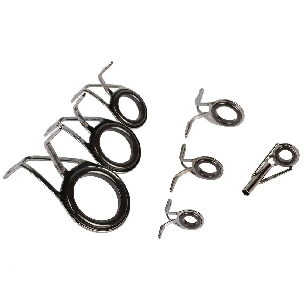7 ピース/セット釣具ステンレス鋼修理キットセット釣竿ガイド - Fishing Rod Guide Replacement のレビューと価格
