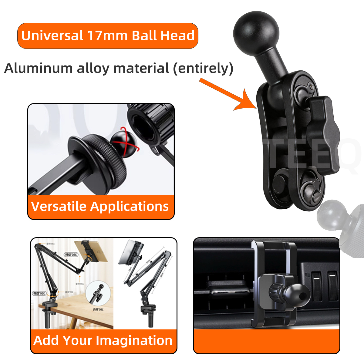 車載電話ホルダーアルミ合金延長ロッド 17 ミリメートルボー - Fishing Rod Holder のレビューと価格