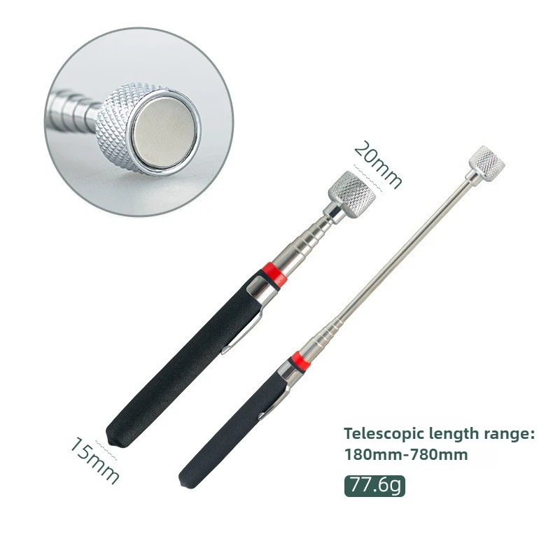 伸縮式磁気マグネットペンピックアップツール、車修理機械メンテ - Fishing Rod Telescopic のレビューと価格